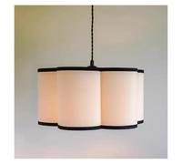 LXYAYY Lampe Suspendue en Tissu Moderne pour Salon, Chambre à Coucher, Restaurant, Bar, Lustre, décoration de la Maison, luminaires d'intérieur, éclairage Moderne(D50cm)