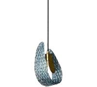 LXYAYY Lampe Suspendue en Verre Brillant de Paon G9 Ampoule en cuivre, Lustre de Plafond de décoration de Ferme Moderne à Fleurs luxueuses Compatible avec la Cuisine Restaura,