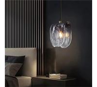 LXYAYY Lampe Suspendue en Verre Gris dégradé, Lampe de Chevet Moderne pour Chambre à Coucher, Bar, Restaurant, café, décoration Industrielle pour la Maison,