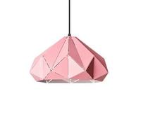 LXYAYY Lampe Suspendue, Lampes suspendues, Design Creux en métal Unique, Lampe Suspendue Nordique Couleur Bonbon, éclairage Suspendu, plafonniers de 13 Pouces, Lampe pour décoration(Pink)