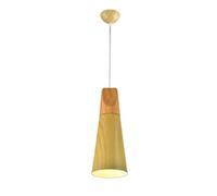 LXYAYY Lampe Suspendue, Lampes suspendues d'intérieur en Forme de cône Rustique, Lampe Suspendue pour entrepôt, plafonniers Modernes en métal, Lampe pour Chambre à Coucher, Cuisine,(Teak)