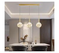 LXYAYY Lampe Suspendue Moderne avec Abat-Jour en Verre, lustres pour Salle à Manger, Lampes suspendues pour îlot de Cuisine, éclairage Moderne(60cm)