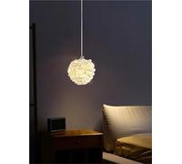 LXYAYY Lampe Suspendue Moderne en Cristal avec Cordon d'ampoule G9 réglable pour Chambre à Coucher, Salle à Manger, Couloir, Lampe en métal doré, éclairage Moderne(Tricolor Light,12cm)