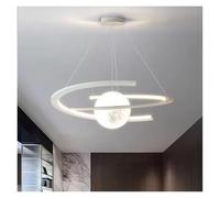 LXYAYY Lampe Suspendue pour Salle à Manger, décoration d'intérieur Moderne, éclairage d'intérieur, plafonniers, lustres pour Salon, éclairage Moderne(White,60cm)