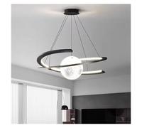 LXYAYY Lampe Suspendue pour Salle à Manger, décoration d'intérieur Moderne, éclairage d'intérieur, plafonniers, lustres pour Salon, éclairage Moderne(Black,80cm)