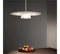 LXYAYY Lampe Suspendue pour Salle à Manger en Fer Noir et Blanc, luminaire Suspendu pour Cuisine, Restaurant, café, Bar(White 42cm)