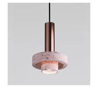 LXYAYY Luminaire Suspendu en Ciment Rose Terrazzo, Lampe Suspendue Nordique Vintage pour Table de Restaurant, café, Bar, Chambre à Coucher, loft, Luxe