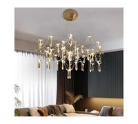 LXYAYY Lustres de décoration d'intérieur Nordiques pour Salle à Manger, Lampes suspendues pour plafonnier, éclairage intérieur(Gold 63cm)