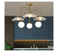 LXYAYY Lustres en Boule de Verre Lampe Suspendue Chambre Cuisine Salle à Manger Café Bar Lampe Suspendue Éclairage Floral, éclairage Moderne(88cm)
