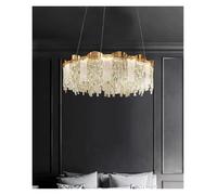 LXYAYY Lustres Modernes de Luxe en Cristal LED de Style français, Lampes suspendues pour Salon, éclairage Moderne(50cm)