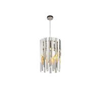 LXYAYY Petit Lustre Rond en Cristal K9 doré Moderne à LED pour Salon, Cuisine, Salle à Manger, Chambre à Coucher, Chevet, éclairage intérieur de Luxe, éclairage Moderne(Silver,1head)