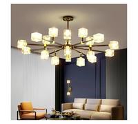 LXYAYY Plafonnier Moderne de Luxe à LED, luminaire décoratif d'intérieur, luminaire décoratif ...(Black,3-Colors Light)