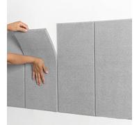 LXYAYY Rembourrage mural anti-collision pour enfants, panneaux muraux anti-collision, rembourrage mural pour salle de jeux d'enfants, convient pour chambre à coucher, jardin d'enfants (gris, 30 x 60