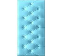 LXYAYY Rembourrage mural, tête de lit résistante aux chocs avec rembourrage doux, panneaux muraux 3D pour chevet ou bureau (bleu layette, 70 x 35 cm)