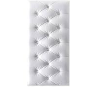 LXYAYY Rembourrage mural, tête de lit résistante aux chocs avec rembourrage doux, panneaux muraux 3D pour chevet ou bureau (blanc, 70 x 35 cm)
