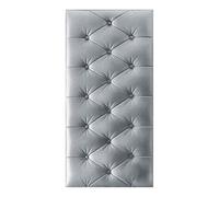 LXYAYY Rembourrage mural, tête de lit résistante aux chocs avec rembourrage doux, panneaux muraux 3D pour chevet ou bureau (gris, 70 x 35 cm)