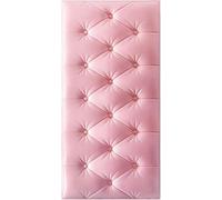 LXYAYY Rembourrage mural, tête de lit résistante aux chocs avec rembourrage doux, panneaux muraux 3D pour chevet ou bureau (rose, 70 x 35 cm)