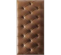 LXYAYY Rembourrage mural, tête de lit résistante aux chocs avec rembourrage doux, panneaux muraux 3D pour chevet ou bureau (marron, 70 x 35 cm)