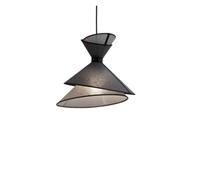 LXYAYY Suspensions, Enceintes, luminaires en Tissu Faits Main, lustres, luminaires de Salle à Manger, éclairage Moderne(Gray)