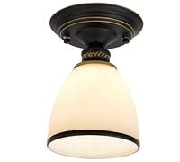 LXYST American Pastoral Style Tracingd Wrought Iron Plate, Family Use Bedroom Living Room Balcony Decoration Ceiling Lamp/D