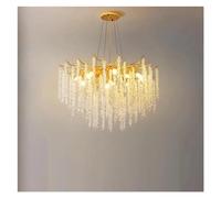 LXYST Chandelier en Cristal Moderne 50 cm Pendentif Light Kitchen & Living Room Élégant Dispositif intérieur Compatible avec Divers décor Cold White Illumination