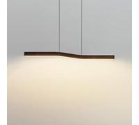 LXYST Chandelier Minimaliste - Pendant linéaire Lumière pour Salle à Manger Lampe Suspendue ondulée sur Le Tableau 3000k White Kitchen Island Éclairage Plafond de Bureau Moderne