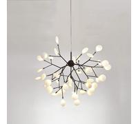 LXYST Chandelier Nordique Pendant feu à 9 têtes Light Creative Black & White Pagnant de la Lampe d'arbre