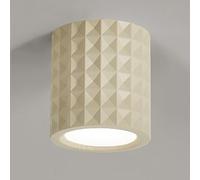 LXYST Cream Resin Light Nordic Flush Mount Lamp LED Downlight Accent Lighting Indoor, Cylinder Small Ceiling Lights for Cloakroom Homestay Hallway Restaurant/Beige