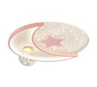 LXYST Creative Children's Room Lamp 3000-6000K LED Close to Light 3 Coldimmable Chandelier Pink Star Ceiling Sconces Decorative Lighting Fixtures for Bedr