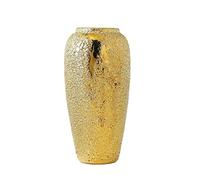 LXYST de Fleurs Golden Ceramic Abstract Home Decoration Bureau Ornement Salle Fashion Wedding Vase Dorative Vases (Couleur: Laiton, Taille: Grande)