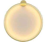 LXYST Éclairage Assemblées Milieu du siècle Lampe Murale Ronde Appliques murales intérieures d'anneau d'éclairage Mural, Suspendu, lumière Chaude en or-30 cm