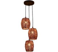 LXYST Éclairage Pendentif à Main rétro, du Sud-Est Asie Roard Art Lantern Indoor Suspendu Lampes plafonds de Plafond - E27 Base Suspension Lumière, lustres Modernes