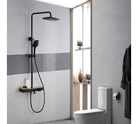 LXYST Ensemble Salle Spray Top Un système de Douche à Main levée d'étagère avec Bouton d'interrupteur d'alimentation du Robinet 4 Fonction Alimentation en Eau