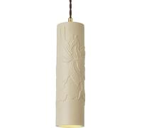 LXYST French Bedside Light Home Decoration Nordic Creativity Hanging Lamp Mid Century Cream Wind Cylindrical Kitchen Island Chandelier for Living Room Bedroom Dining Table