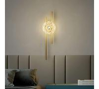 LXYST Gold Interior Wall Mount Lightture Bar Séchante de Cuisine Ayémorrat avec Clea Glass Light Shade (2)