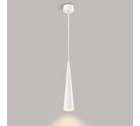 LXYST Industrial Linear Light Bar LED Long Tube Hanging Lamp Island Over Sink C12W Nordic White Chandelier for Dining Table Room Kitchen Restaurant/White/6000K