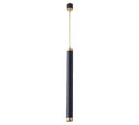 LXYST LED Aluminum Chandelier 3W Black Single Head Lamp Bedroom Ceiling Downlights Long Tube Hanging 20Cm/Warm Light/4 * 60Cm/Neutral Ligh
