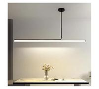 LXYST Lustres, étude Lampe de Salle Manger Moderne Chandelier Lampes barables à la Maison Net Red Nordic Long Strip Pendant Light (modifiable, L120 cm Noir)