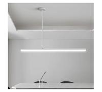 LXYST Lustres, étude Lampe de Salle Manger Moderne du des Lampes barables à la Maison Net Red Nordic Long Strip Pendant Light (Lumière Blanche (6000K), L100cm Blanc)