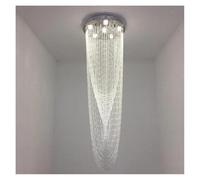 LXYST Lustres, Plafond Luxury K9 Crystal Chandelier pour Le Salon Villa Corridor Restaurant Home Engineering Light (Cold White, D50cm H160cm)