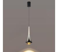 LXYST Mid Century Black Glass Line Light Kitchen Island Small Hanging Lamp Nordic Creativity Personality Bedside Chandelier Indoor Lighting for Dining Table Bedroom