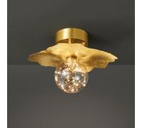 LXYST Mid Century Glass Hallway Semi Flush Mount Light Nordic Creative Gypsophila Copper Bedroom Ceiling Lamp Minimalistden Aisle Chandelier for Balcony Cloakroom Living Room/D/35Cm*21Cm