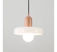 LXYST Mid Century Light Kitchen Island Over Sink White Orange Green Glass Vintage Farmhouse Industrial Chandelier for Dining Room Table Bedroom Bathroom Restaurant Bar Cafe/White/Pink