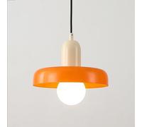 LXYST Mid Century Light Kitchen Island Over Sink White Orange Green Glass Vintage Farmhouse Industrial Chandelier for Dining Room Table Bedroom Bathroom Restaurant Bar Cafe/Orange/Bei