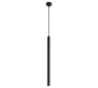 LXYST Minimalist Cylinder Droplight Bedroom Downlights 3W Black Single Head Hanging Lamp LED Ceiling Aluminum Long Tube Chandelier/4 * 30Cm/Warm Light/4*
