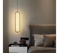 LXYST Minimaliste Nordic Long Pendant, Suspendue Moderne pour Chambre, Chevet, Salle à Manger, décoration l'îlot de Cuisine (lumière Chaude)