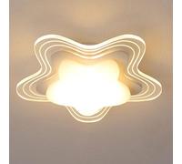 LXYST Nordic White Flowers Bedroom Light Minimalist Floral Close to Hallway Aisle Ceiling Lamp Mid Century Kitchen Chandelier for Office Dining Room Entrance Stairs Living Room/a
