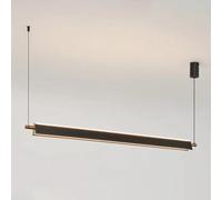 LXYST Pendante Black Chandelier linéaire îlot Cuisine Minimaliste de Plafond Suspendu Bande Longue pour Salle à Manger