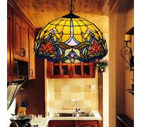 LXYST Pendante Lumière pour l'îlot Cuisine Fleurs Florales Flombs Tanage de Lampe à la chaîne Swag Salle Room Halway Closet, 16 Pouces