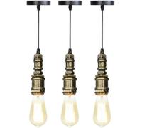 LXYST Plafond Pack Retro Industrial Pendant Light, Pipe d'eau à Steampunk E- PLADANT PLENDANT DE PLADE - PROSITION SEUX DÉCORATIV